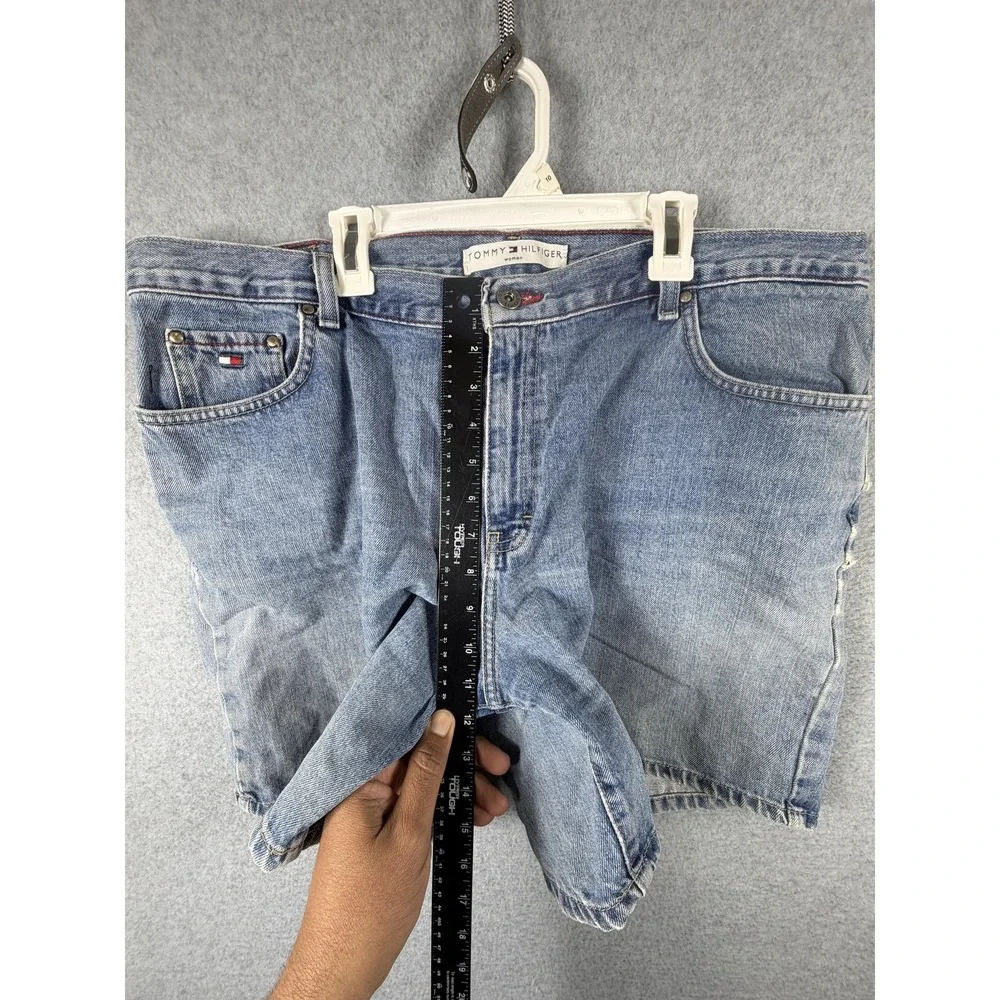 Vintage‎ Tommy Hilfiger Shorts Womens 16 Blue Denim Jean Boyfriend Casual 2000s
